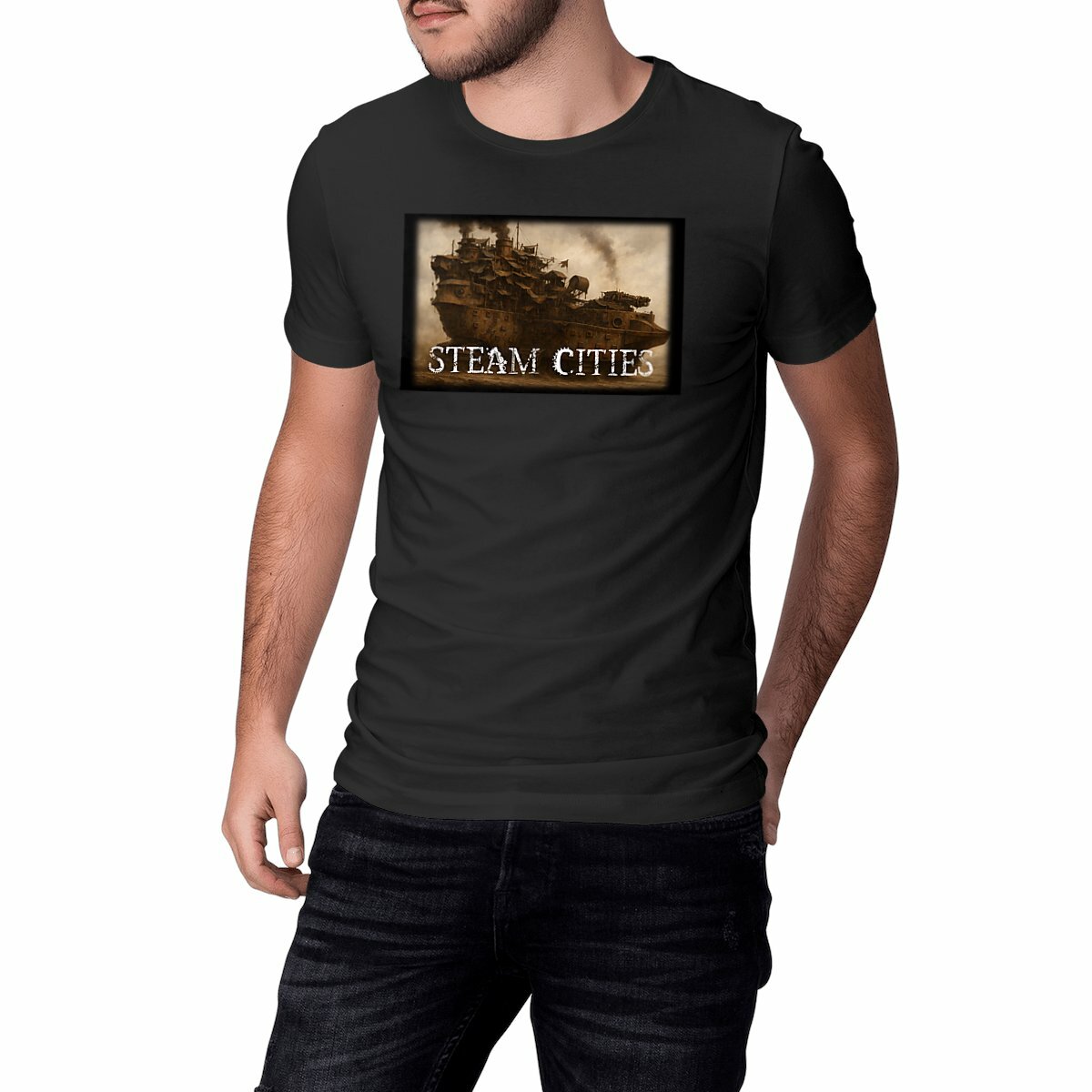 Image front Steam Cities - Sea City - Unisex Classic T-shirt