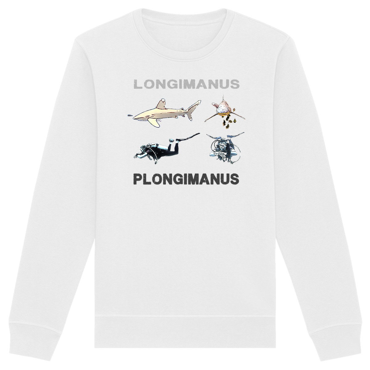 Sweat shirt plongée bio : longimanus / plongimanus