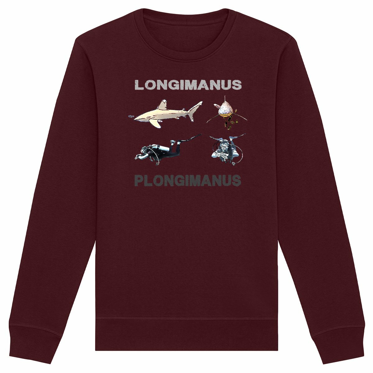 Sweat shirt plongée bio : longimanus / plongimanus