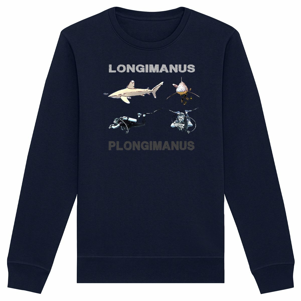 Sweat shirt plongée bio : longimanus / plongimanus