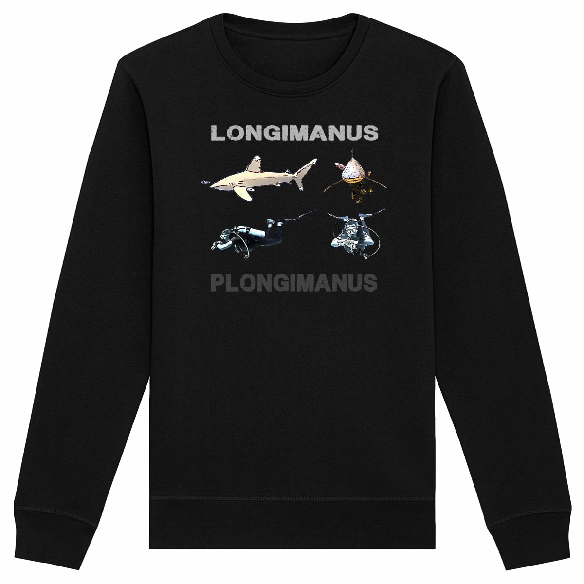 Sweat shirt plongée bio : longimanus / plongimanus