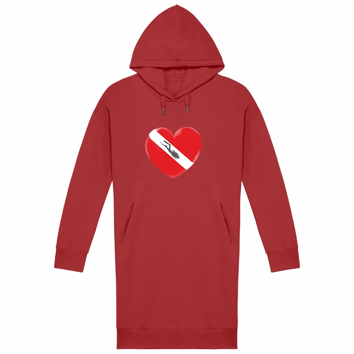 Robe apres plongée : coeur alpha