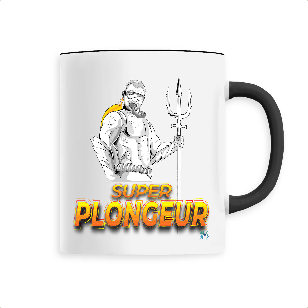 Mug plongée 100% bio : SuperPlongeur