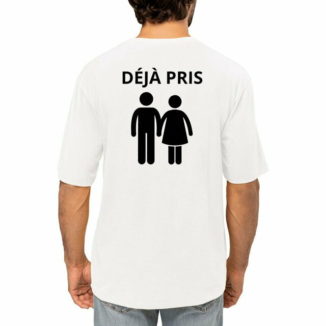Image front TEE-SHIRT BOÎTE DE NUIT "DÉJÀ PRIS"