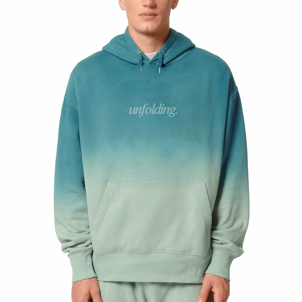 Edition #1 unfolding. Oversized Hoodie 