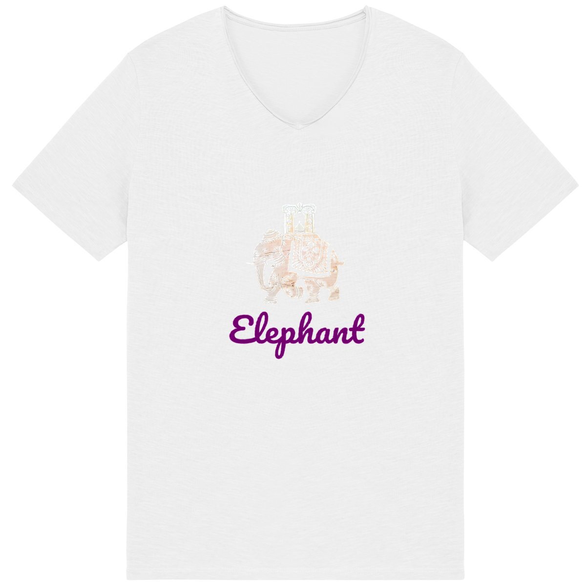 Image back Men's slub t-shirt Premium Plus elephant logo good T-shiRT pproduct  