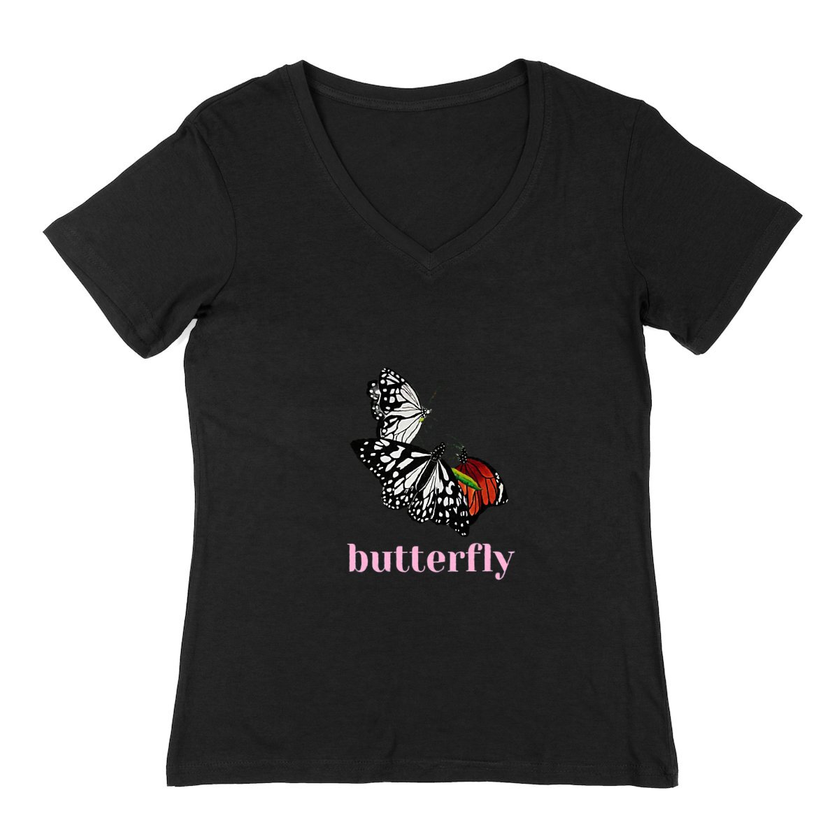 Image back Women's v-neck T-shirt Change New stock 🌺 NY  baggy unisex  t shirt