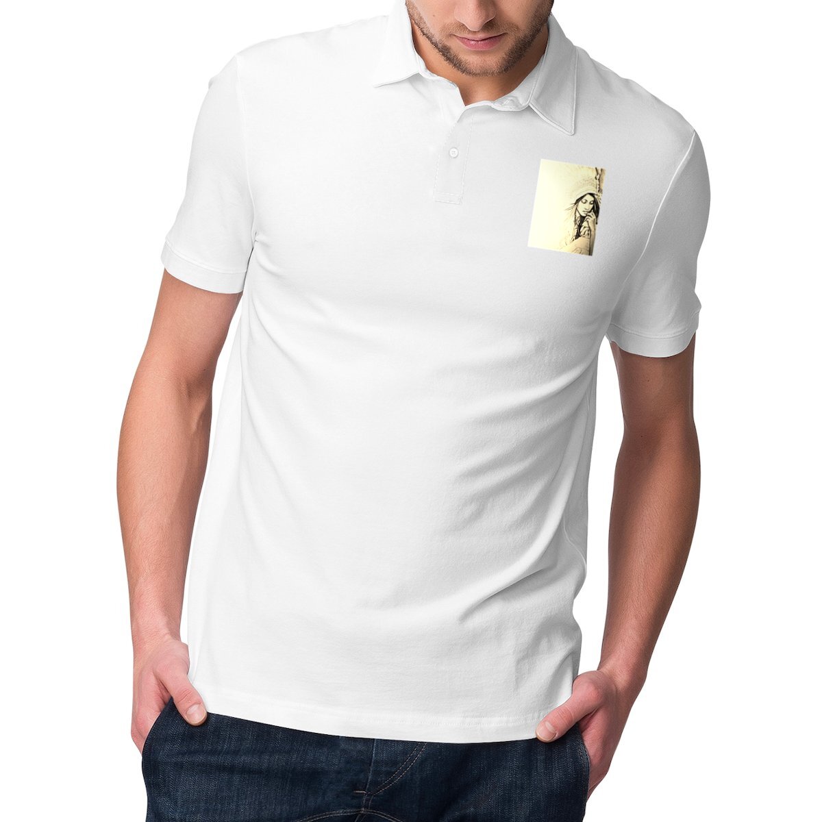 Image front Men's Polo Shirt premium
