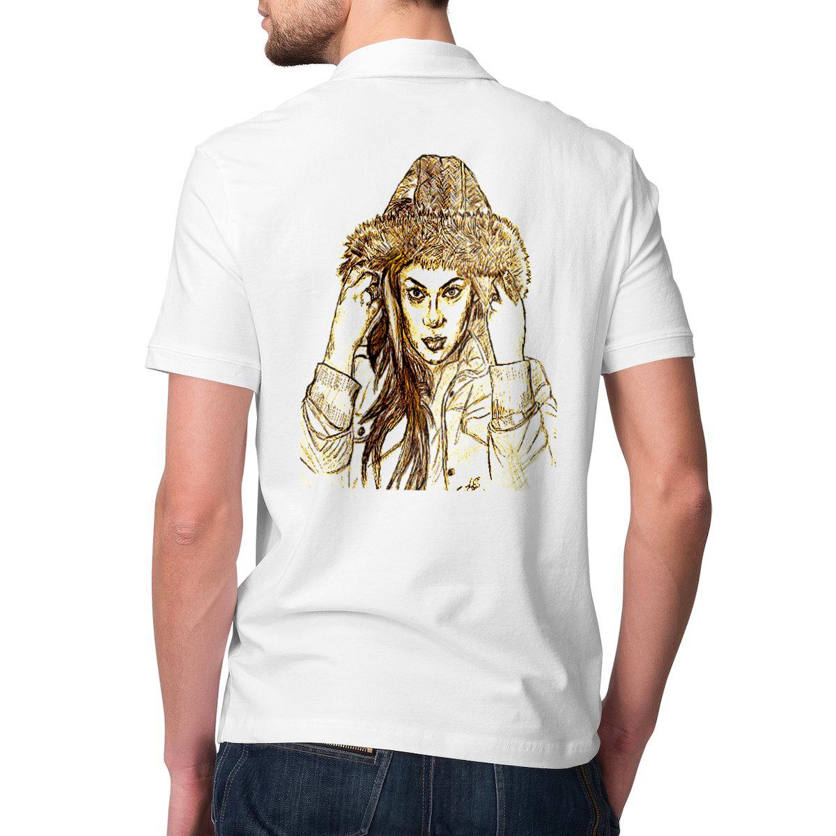 Image front Men's Polo Shirt premium...art DESIGN photography