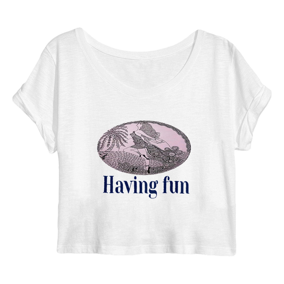 Image back Women's crop top Premium Plus good product 