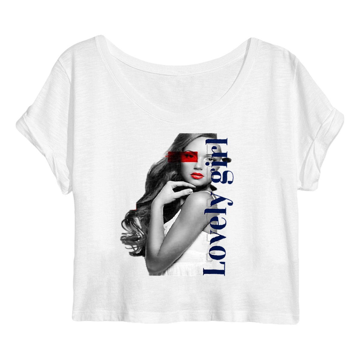 Image back Women's crop top Premium Plus good product ..art DESIGN photography