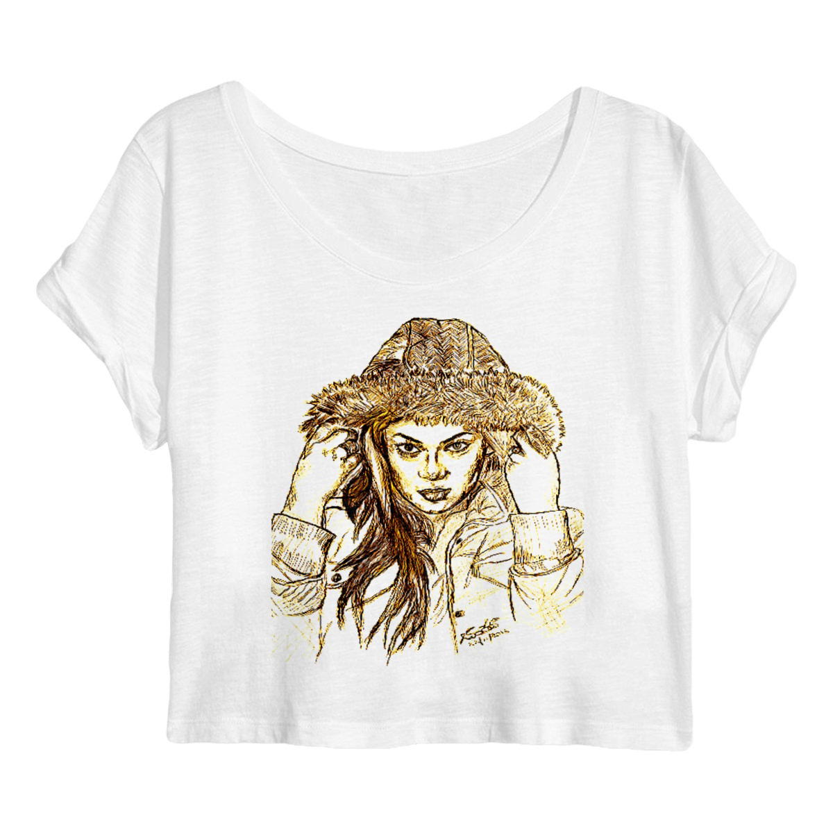 Image back Women's crop top Premium Plus good product ..art DESIGN photography