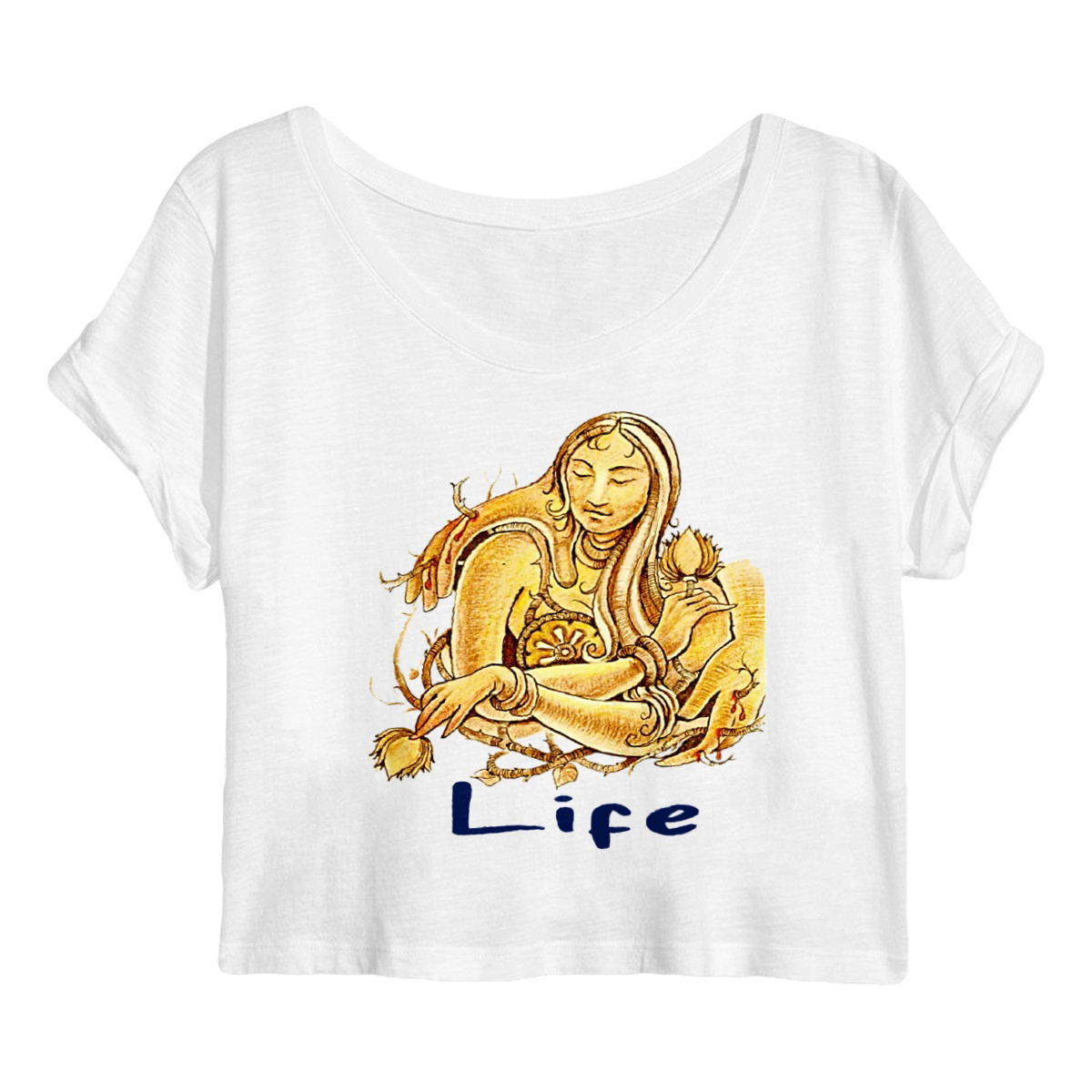 Image back Women's crop top Premium Plus art by