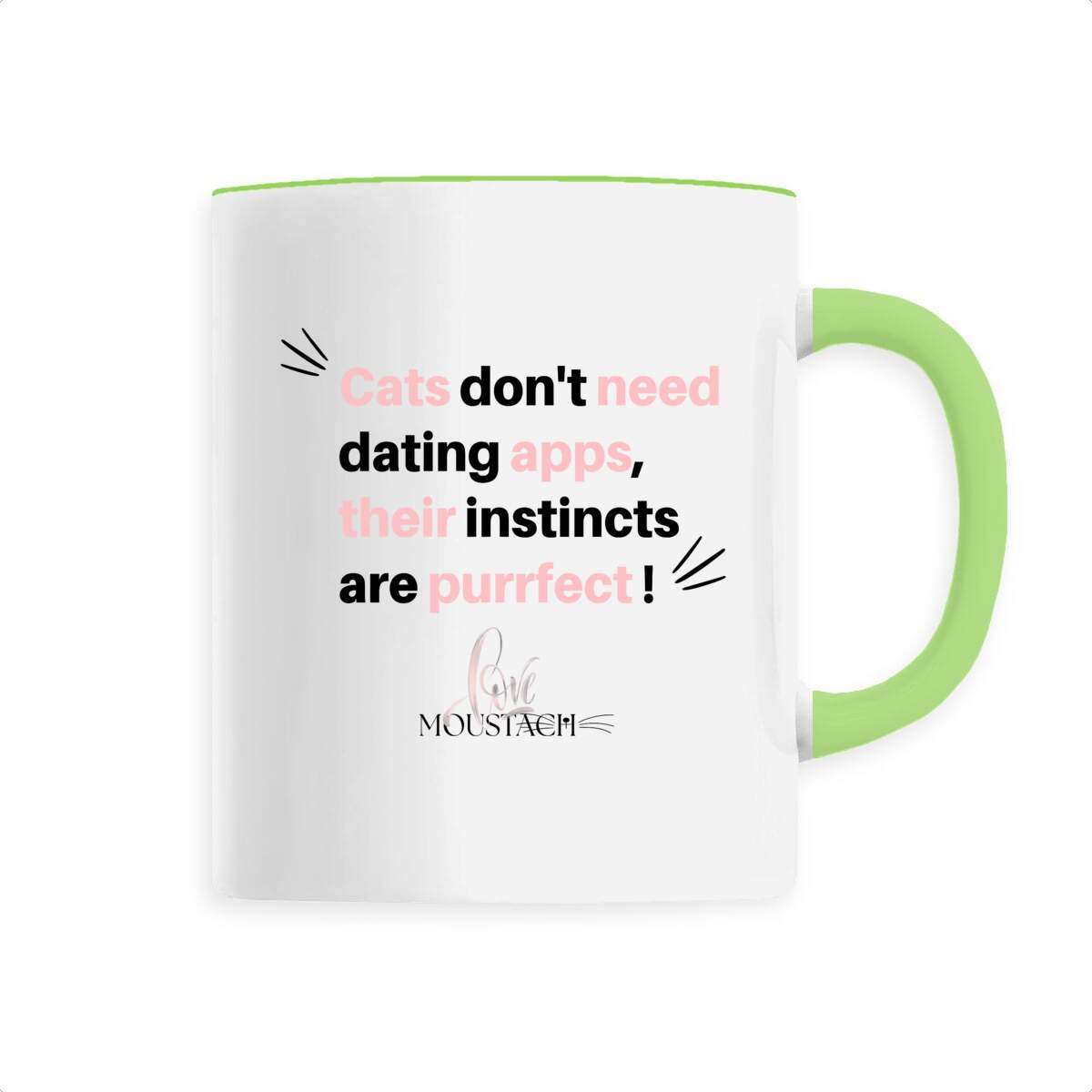 Image back MUG CITATION LOVE MOUSTACH