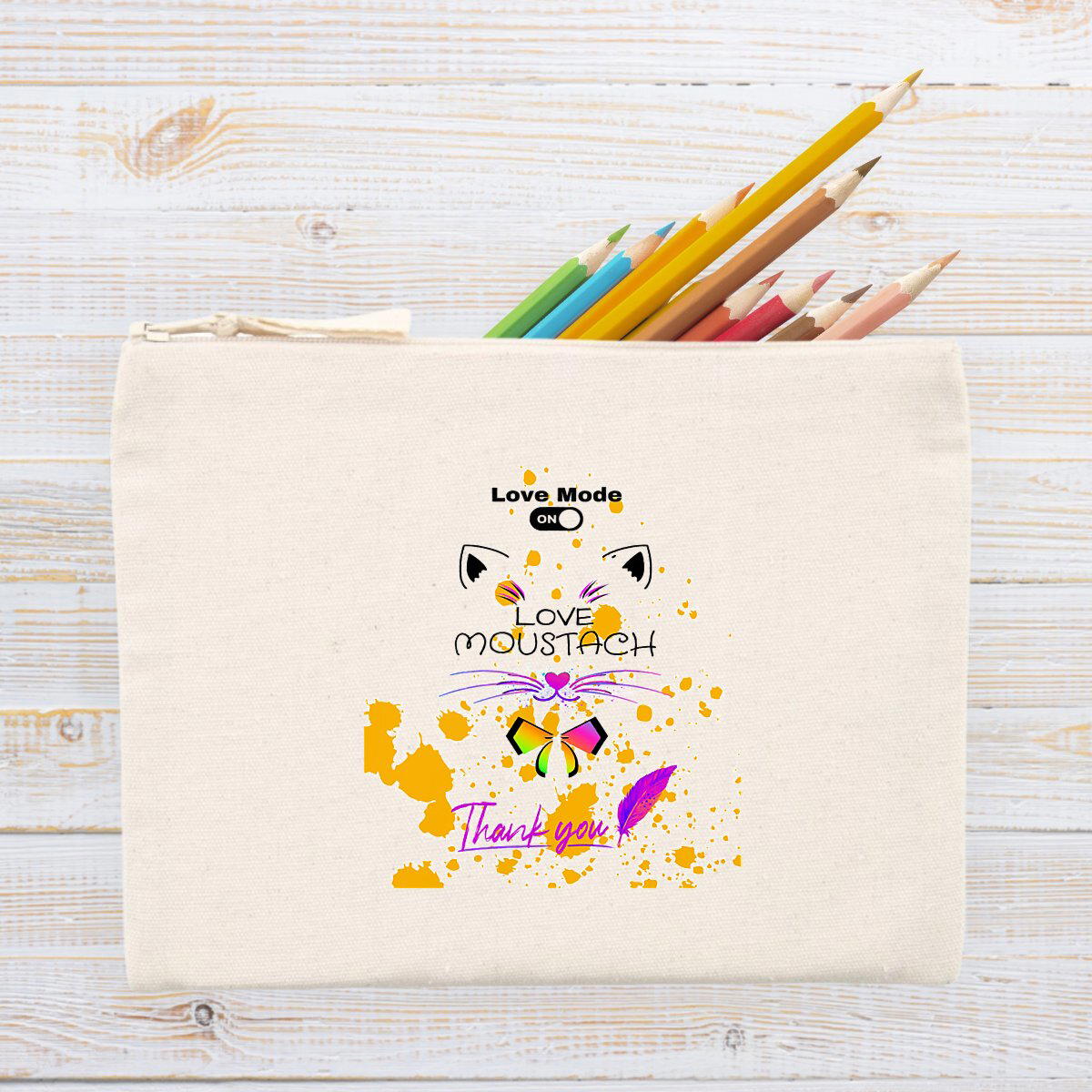 Image front Pochette LOVE MOUSTACH MODE ON