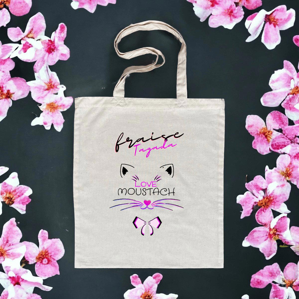 Image front SAC LEGER LOVE MOUSTACH FRAISE TAGADA