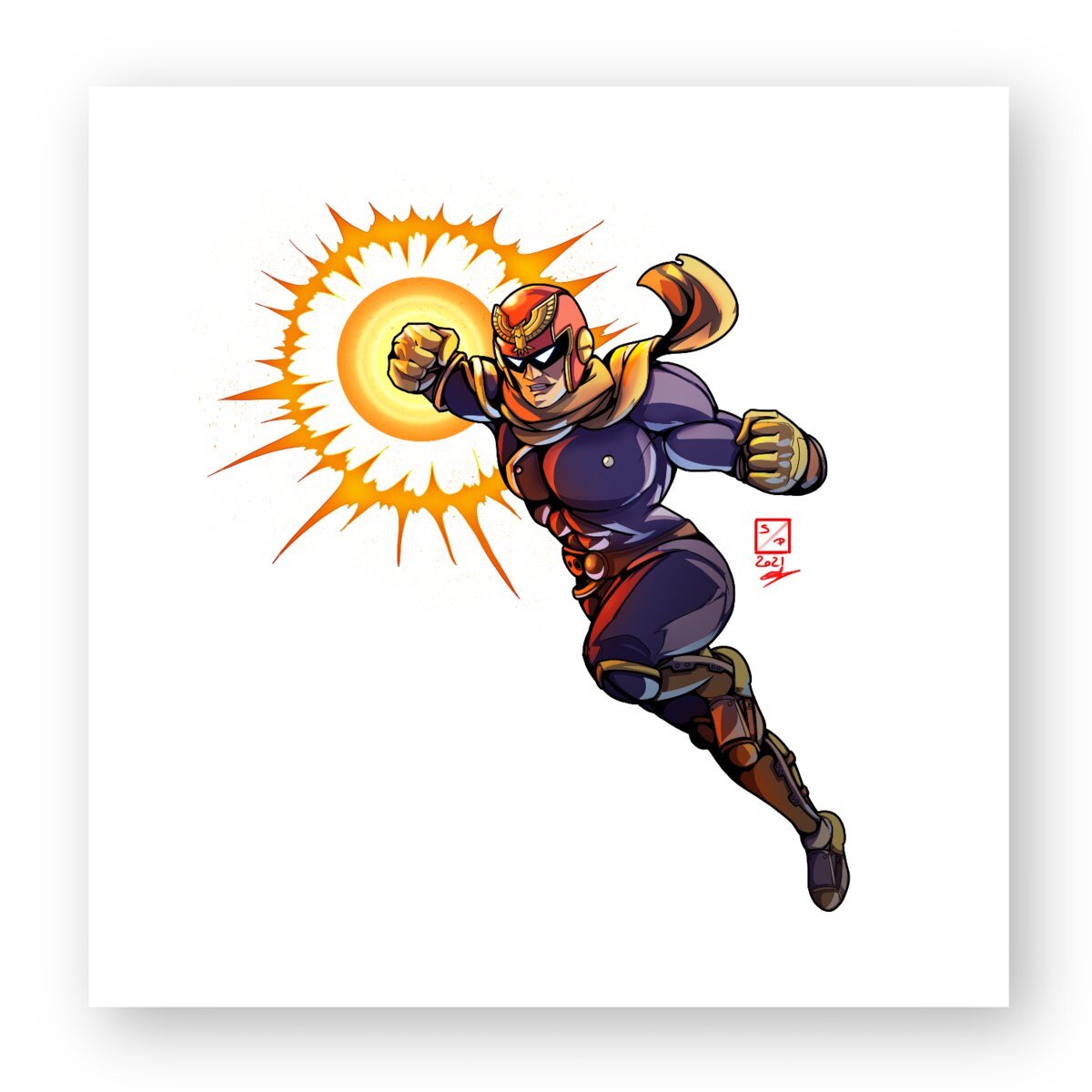 Image front Falcon Punch Sticker