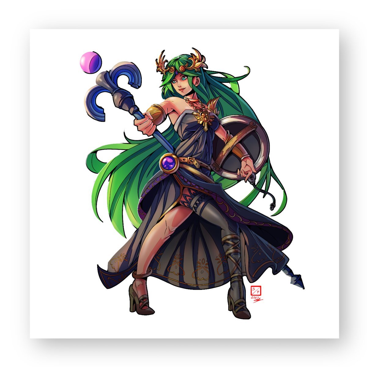 Image front Dark robe Palutena Sticker