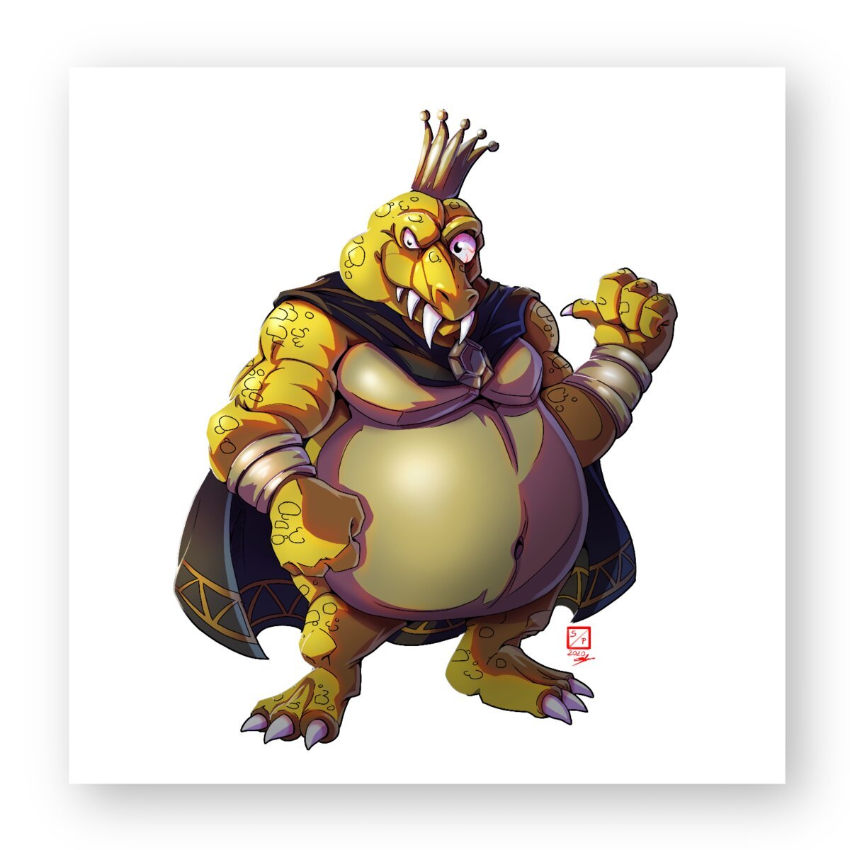 Image front Golden King KRool Sticker