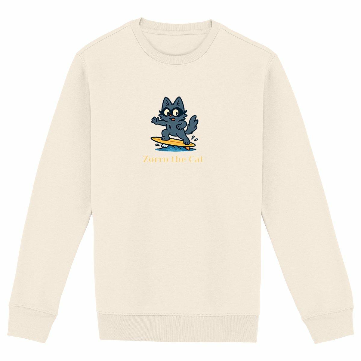 Heavyweight Unisex sweat-shirt with Zorro the Cat - Image