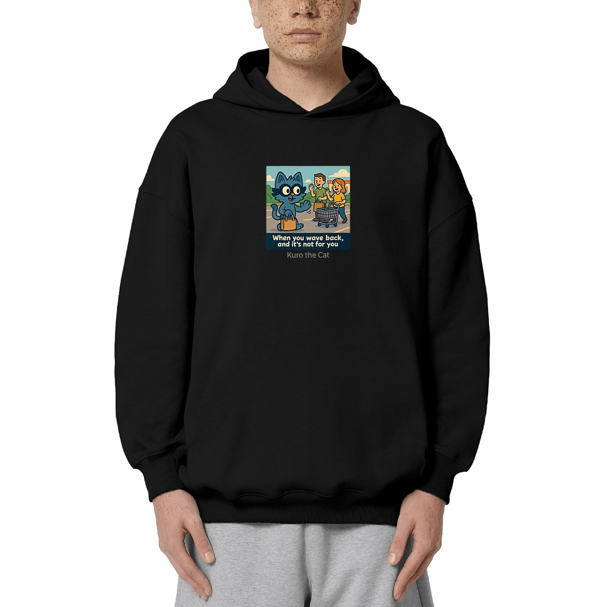 Unisex oversized hoodie - Embrace Awkward Moments with Style