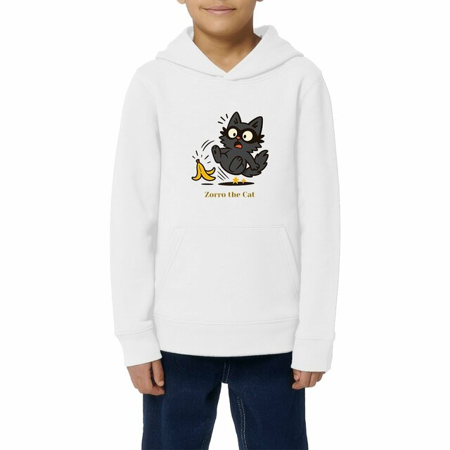 Kids lightweight hoodie - Zorro the Cat Design