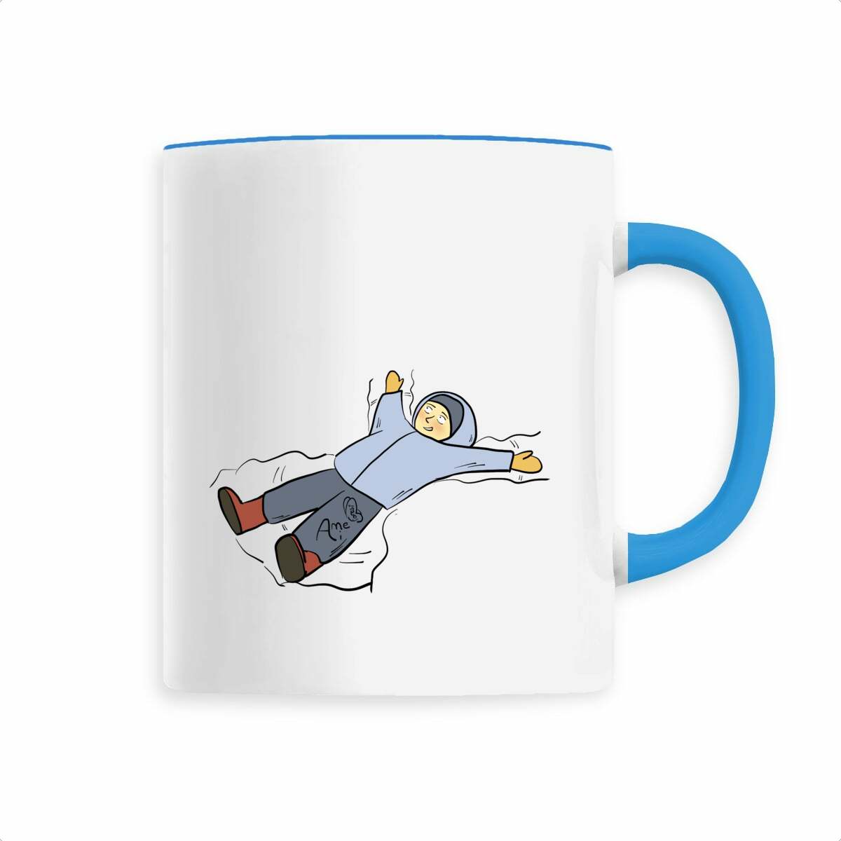 Image back Tasse se rouler dans la neige personnalisable 