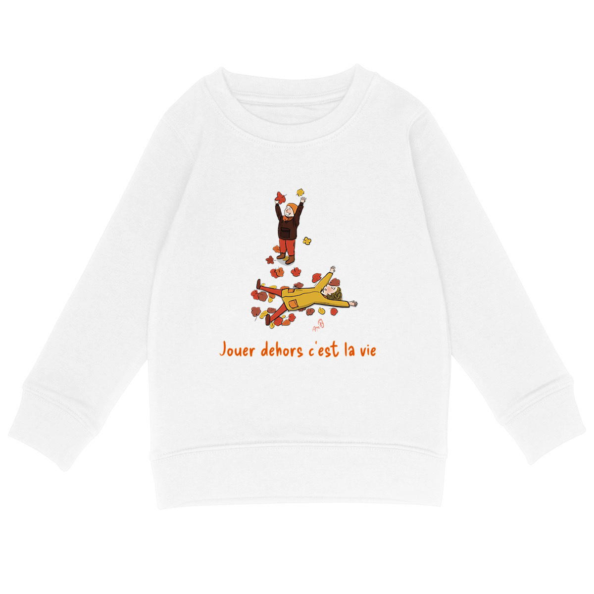 Image back Sweat-shirt enfant feuilles d’automne