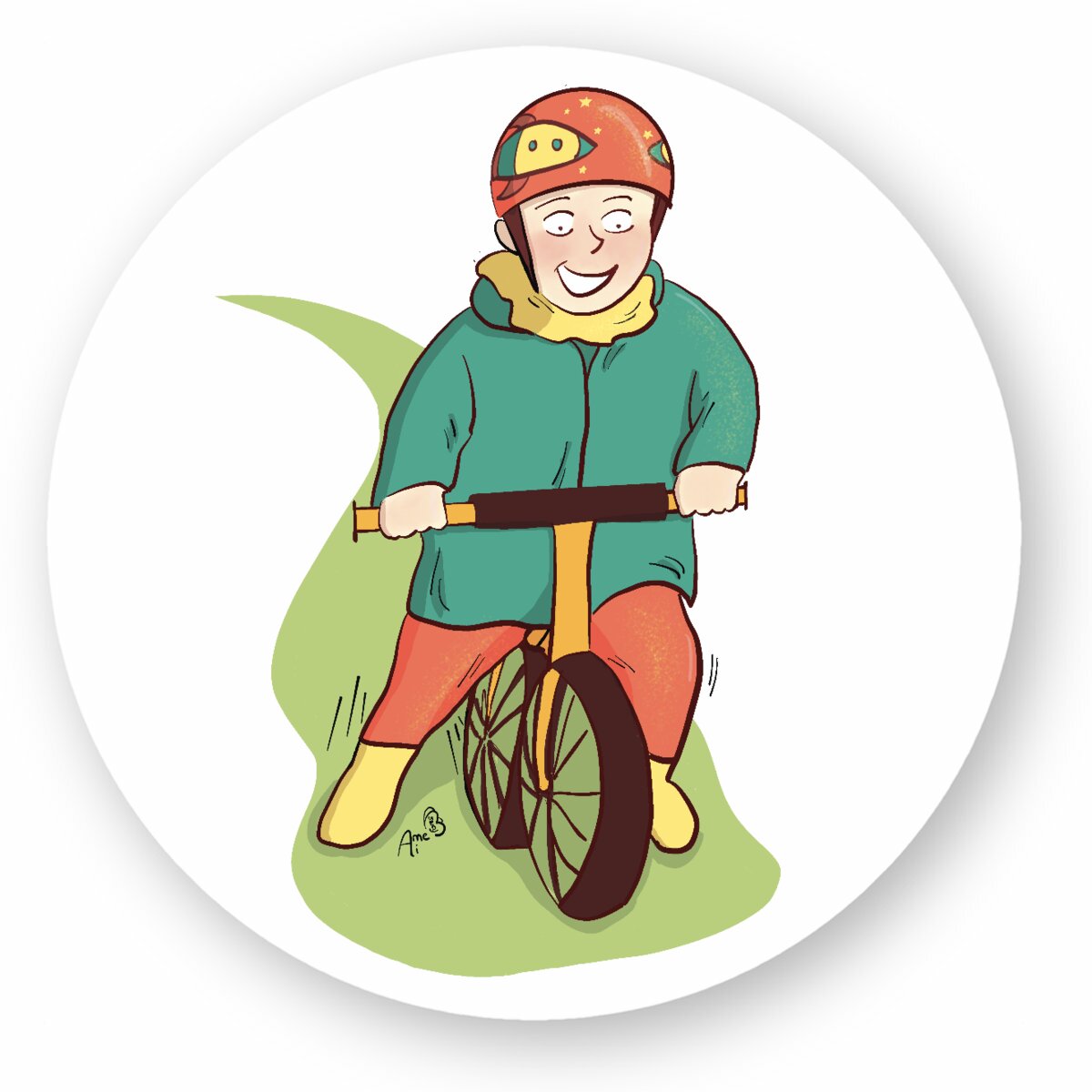 Image front Sticker draisienne