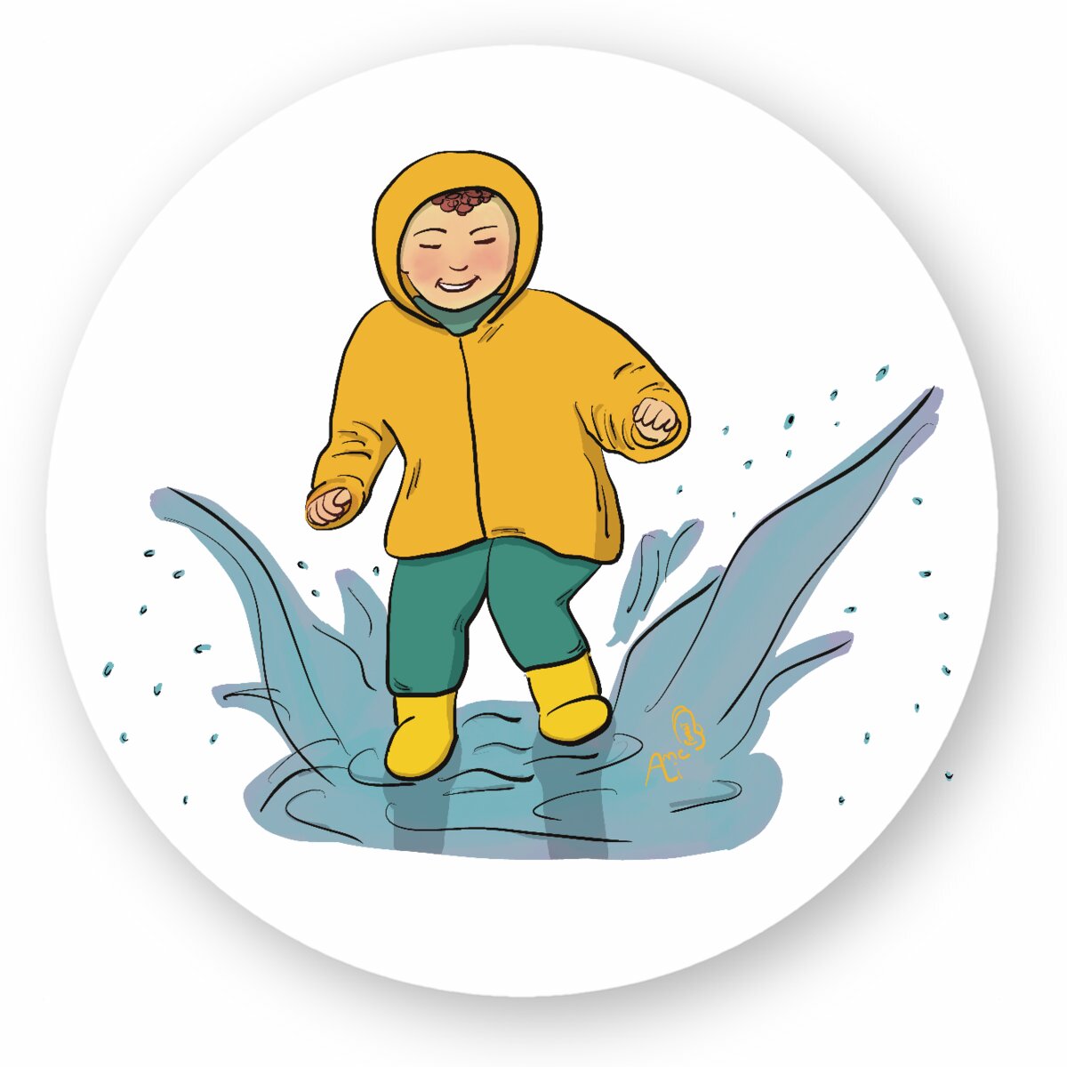 Image front Sticker flaque d’eau