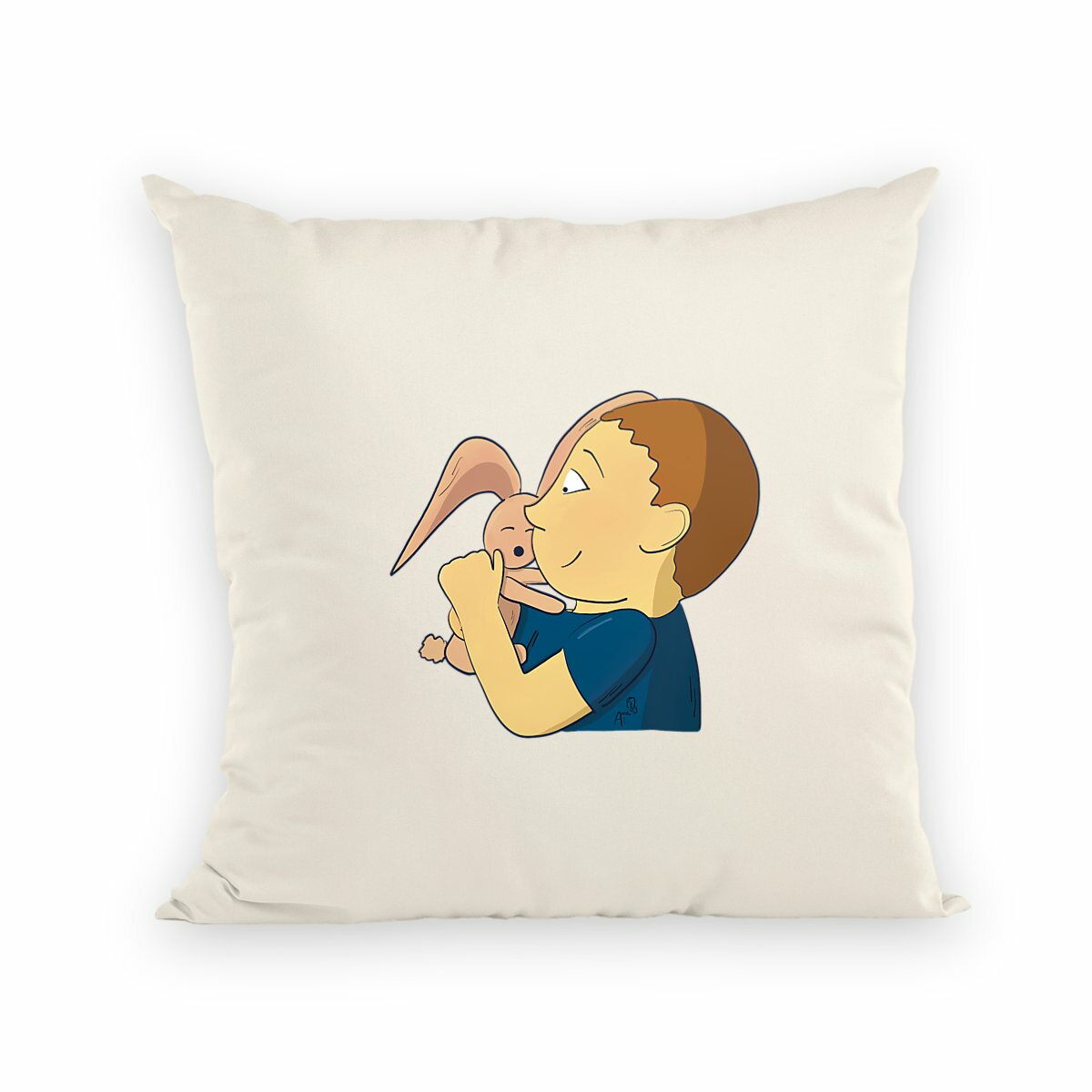 Image front Coussin câlin à doudou personnalisable 