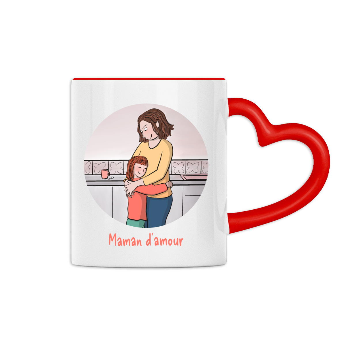 Image back Tasse fête des mères personnalisable (mère et fille)