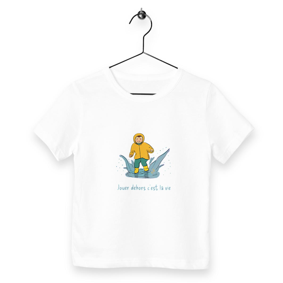 Image back T-shirt flaque d’eau