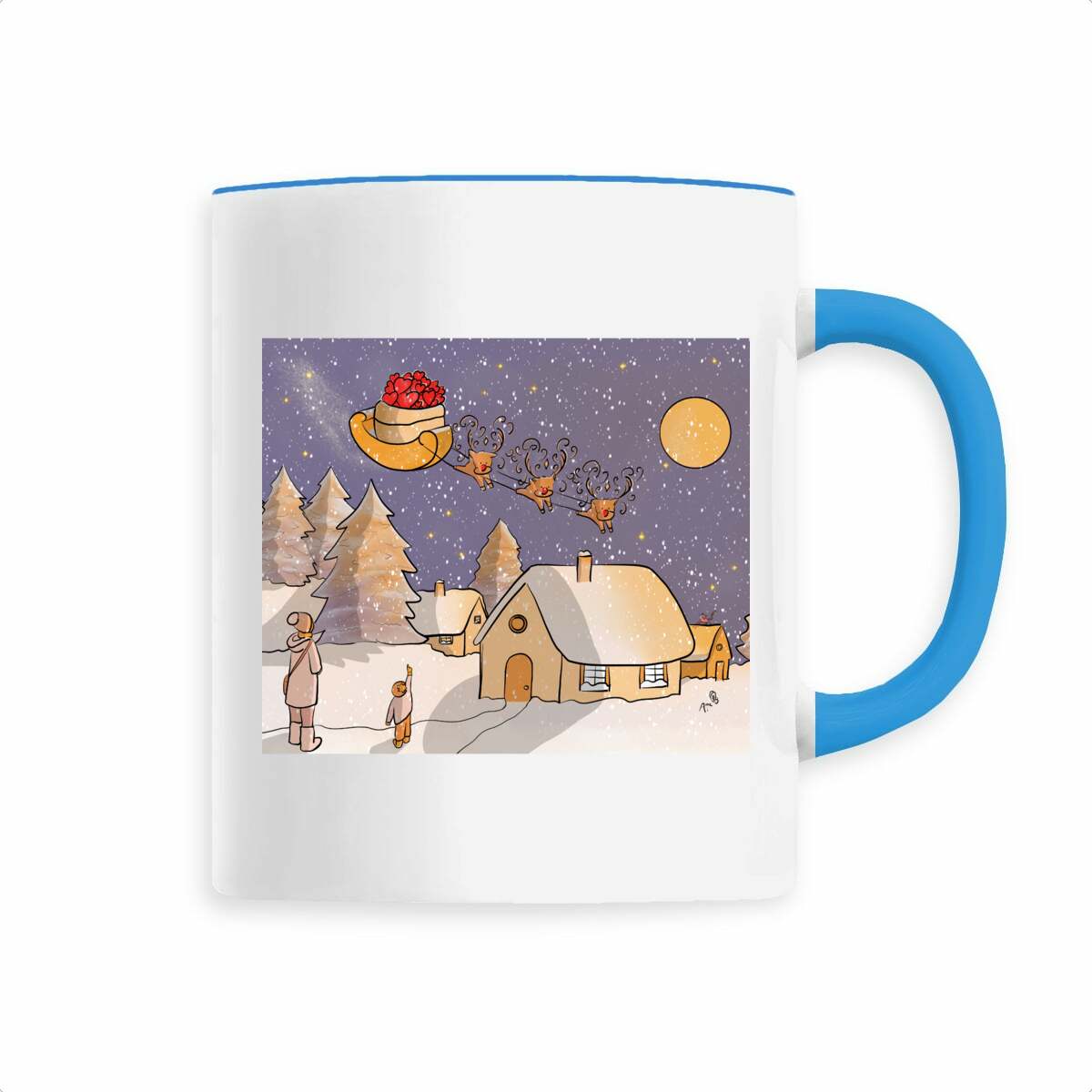Image front Tasse distribution d’amour à Noël 