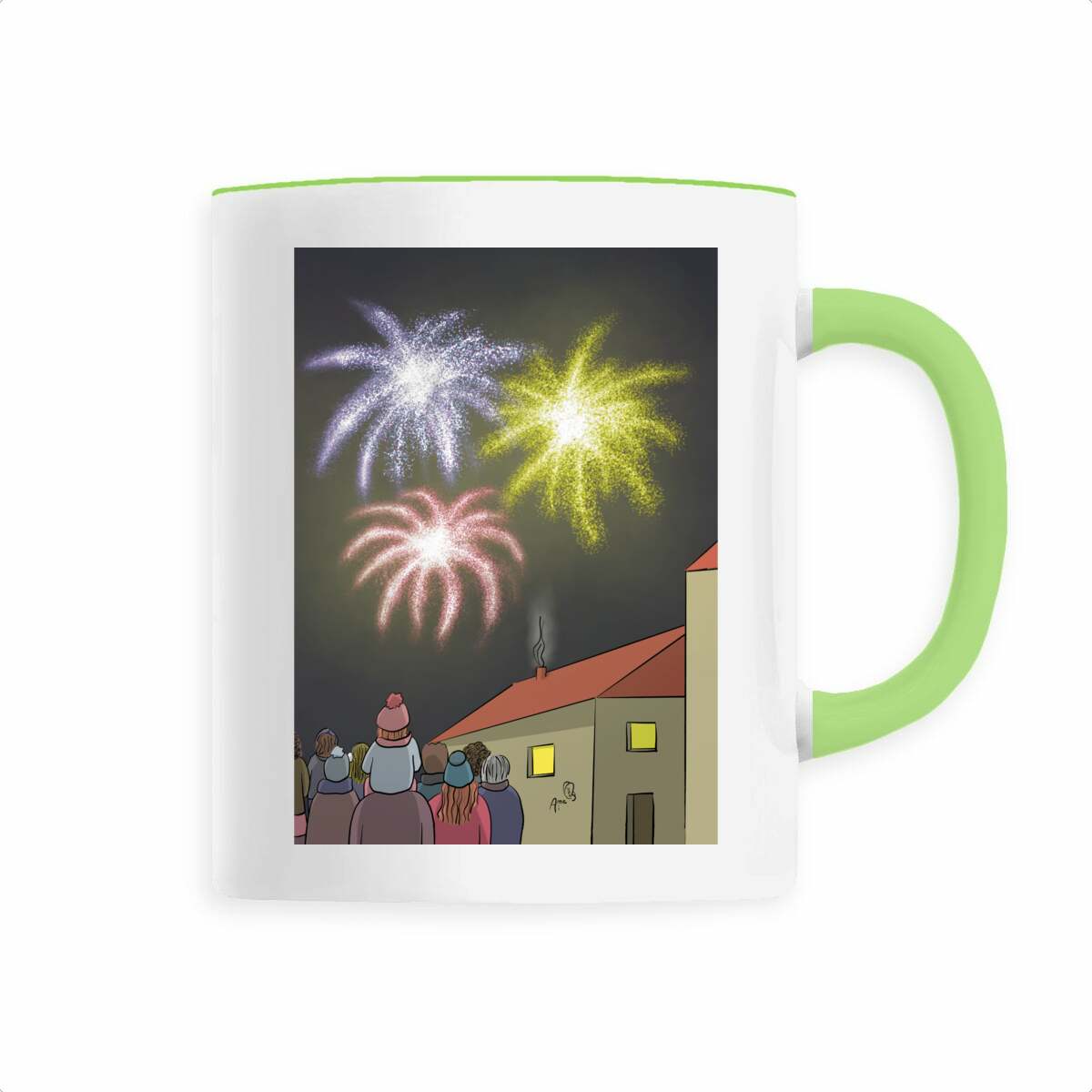 Image front Tasse feu d’artifice 
