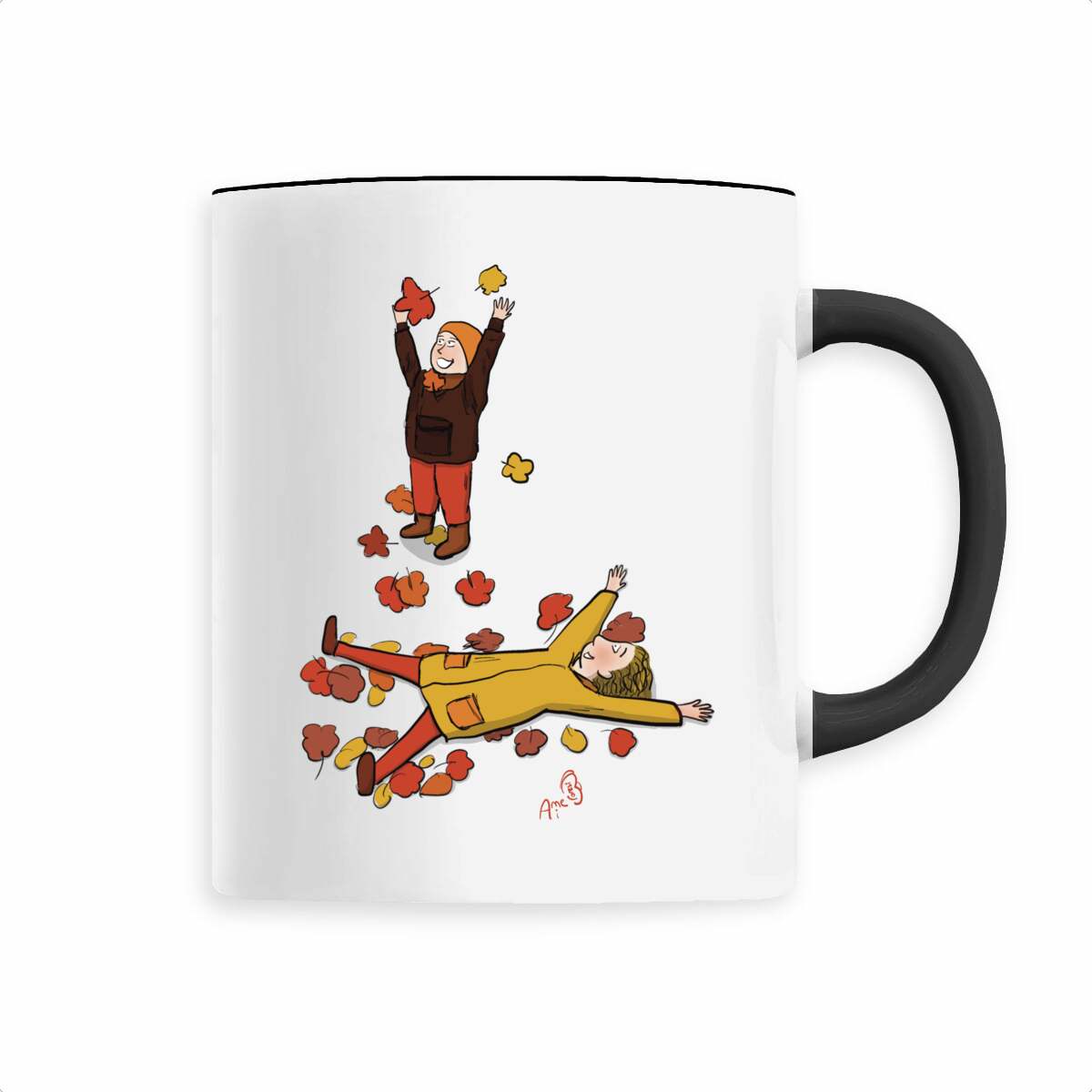 Image back Tasse feuilles d’automne personnalisable