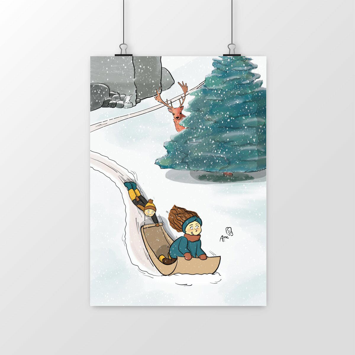 Image front Affiche luge
