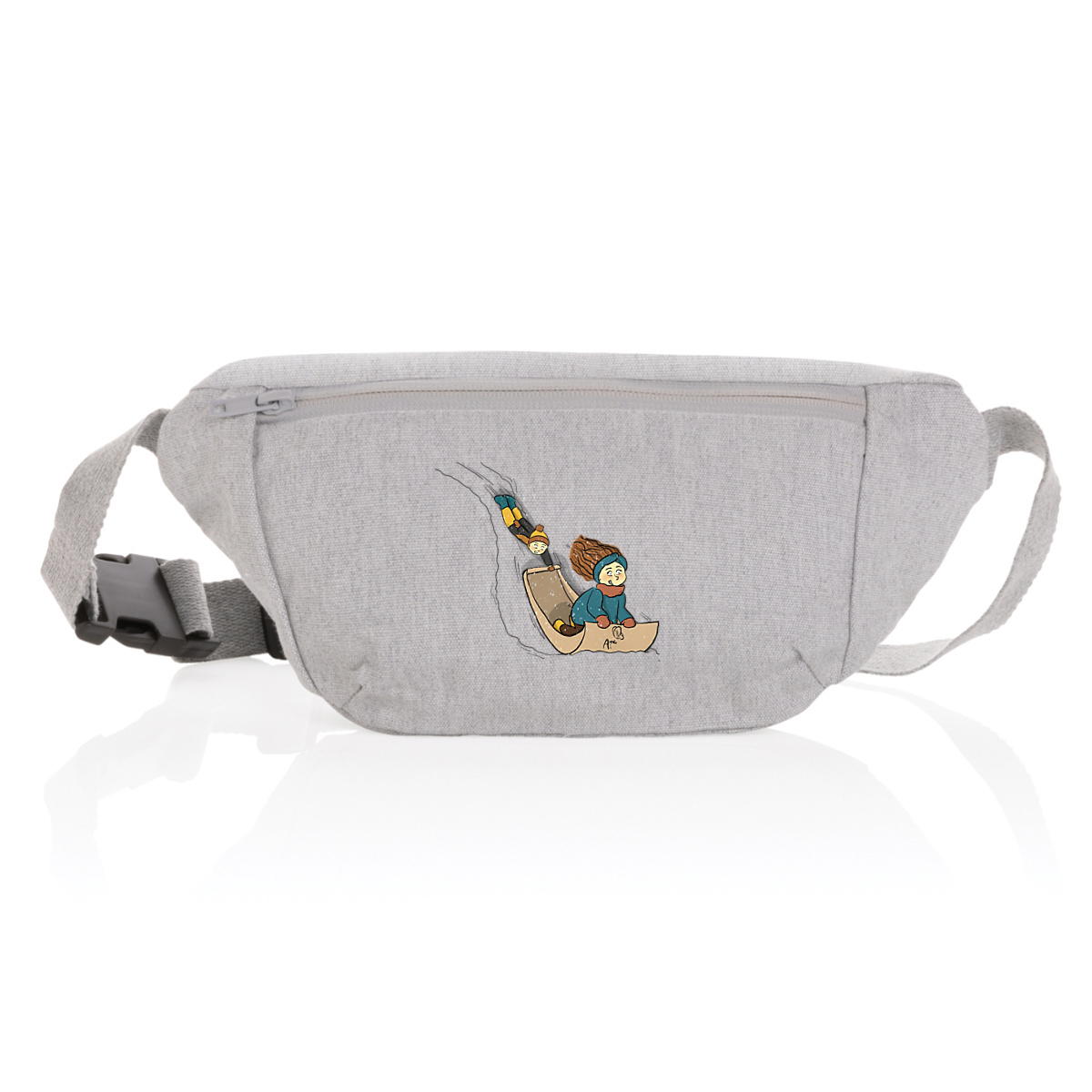 Image front Sacoche banane en toile luge