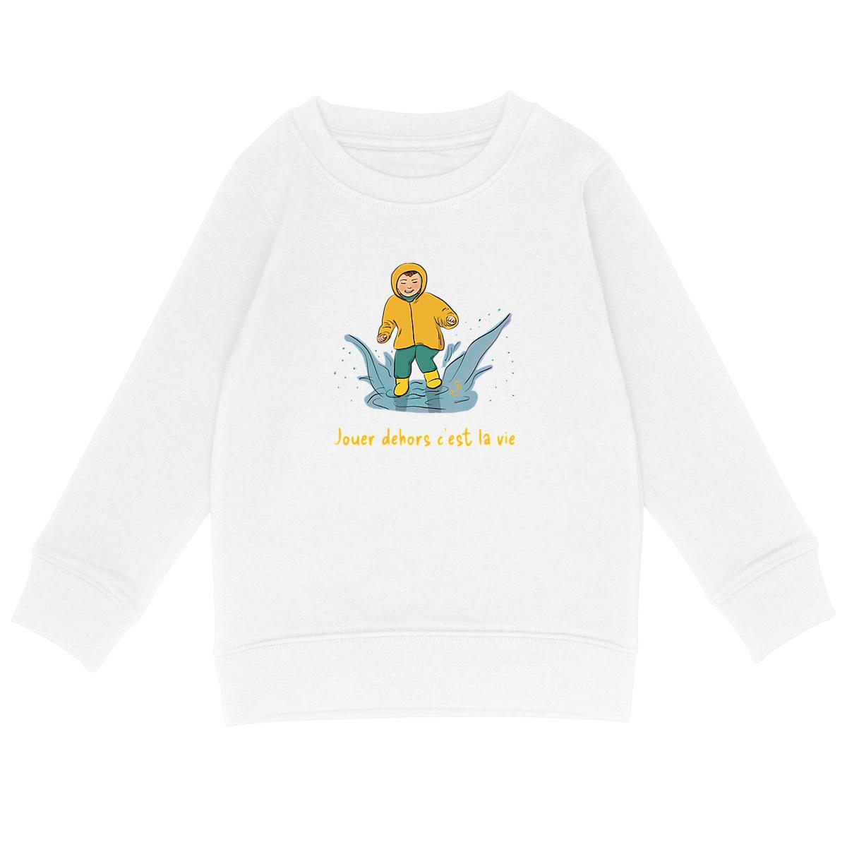 Image back Sweat-shirt enfant flaque d’eau