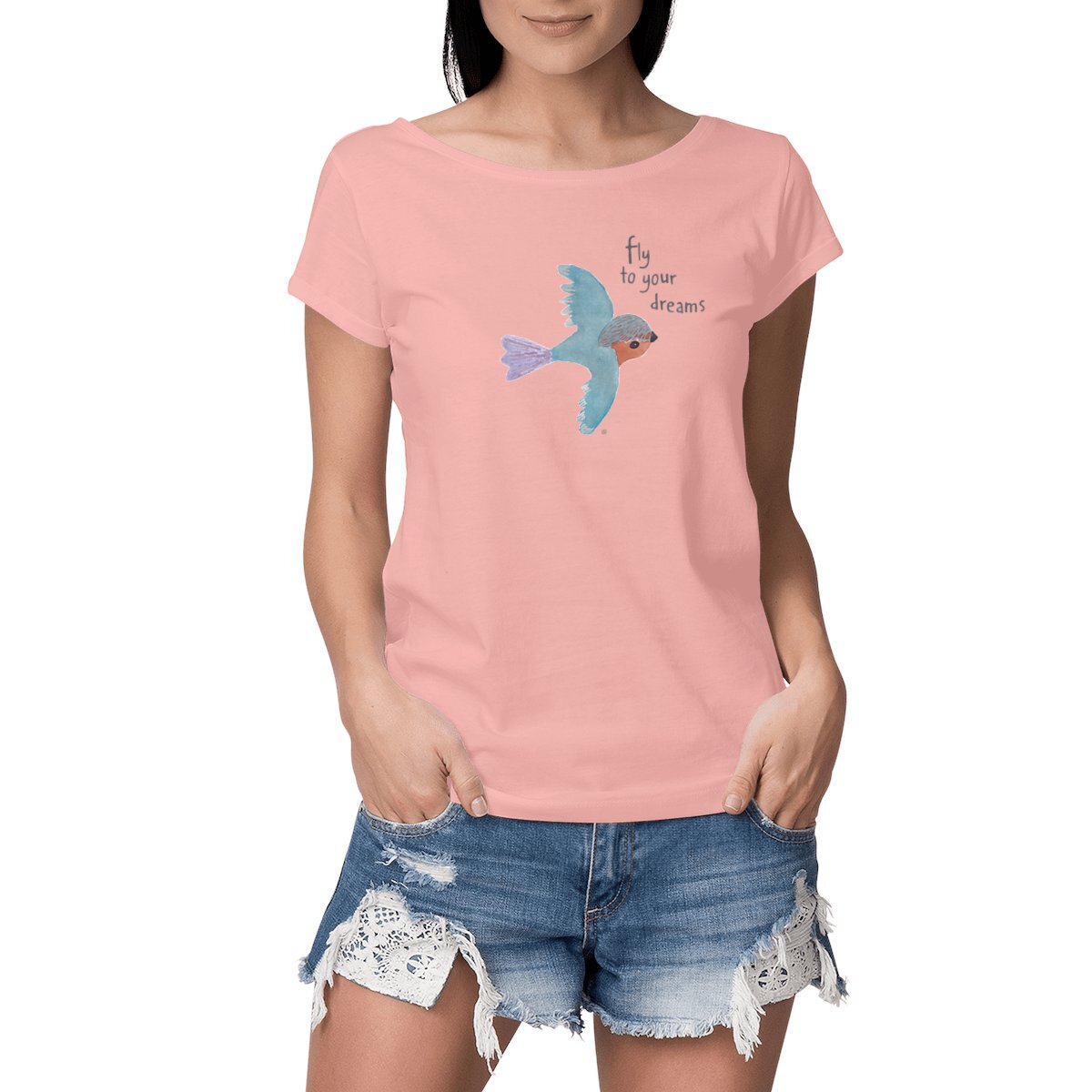 Image front FLY Bird slub t-shirt