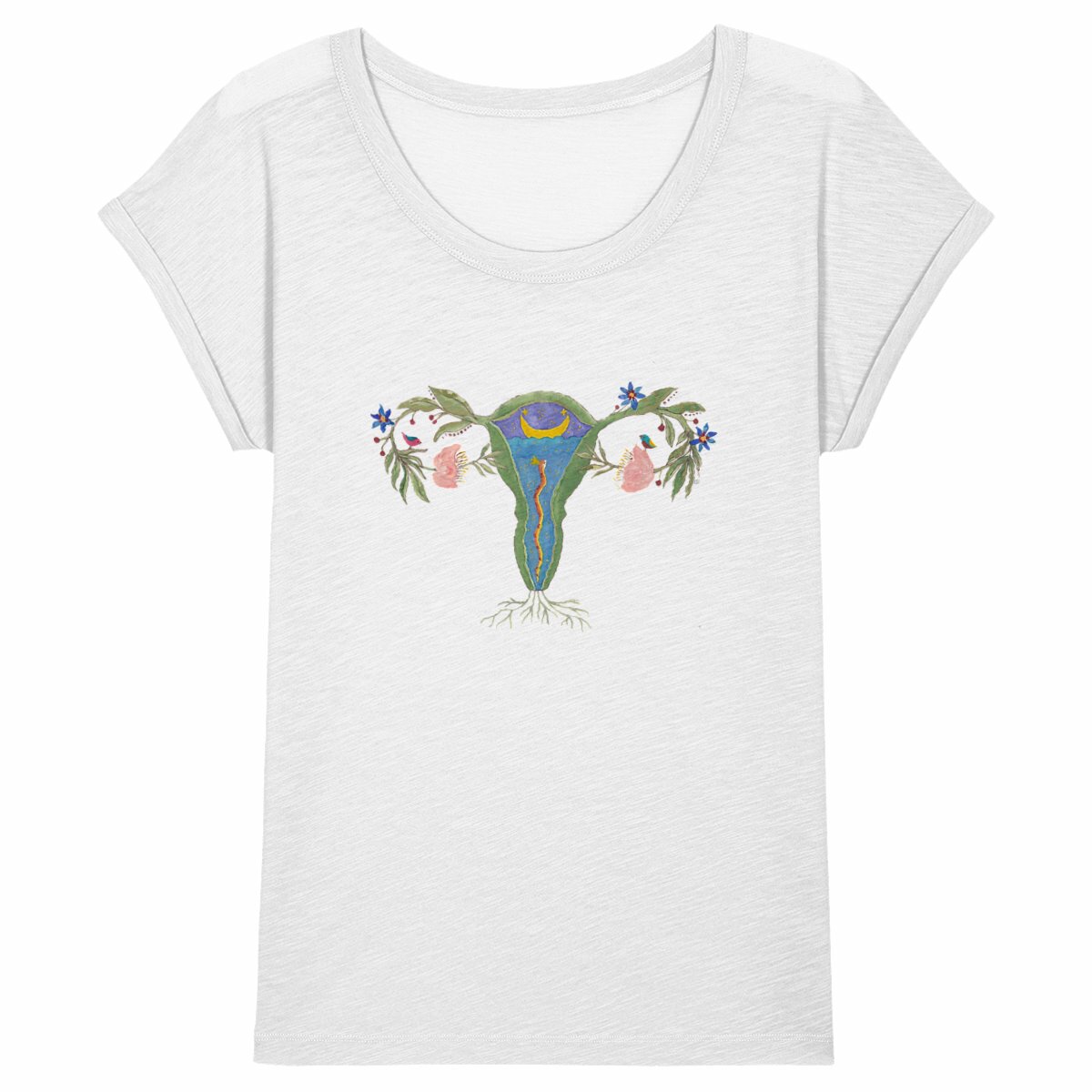 Image back Uterus slub t-shirt