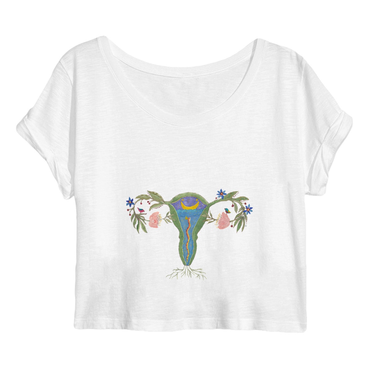 Image back Uterus crop top