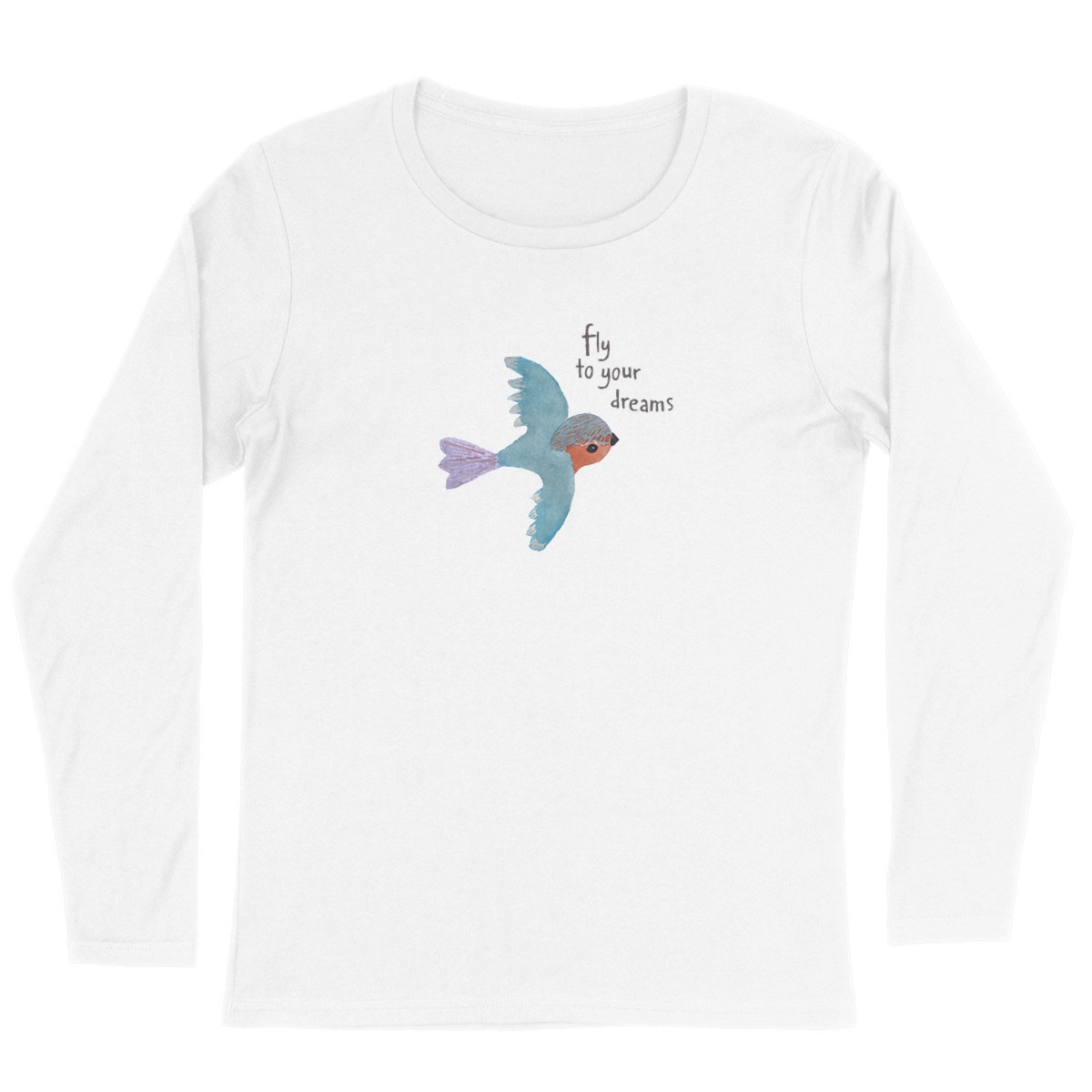 Image back Fly Bird long sleeve T-shirt