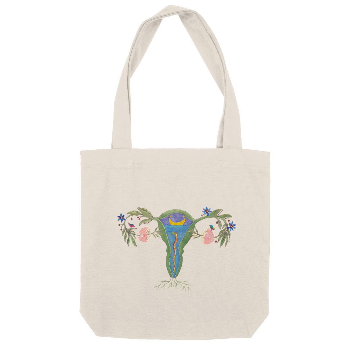 Image back Uterus heavy totebag