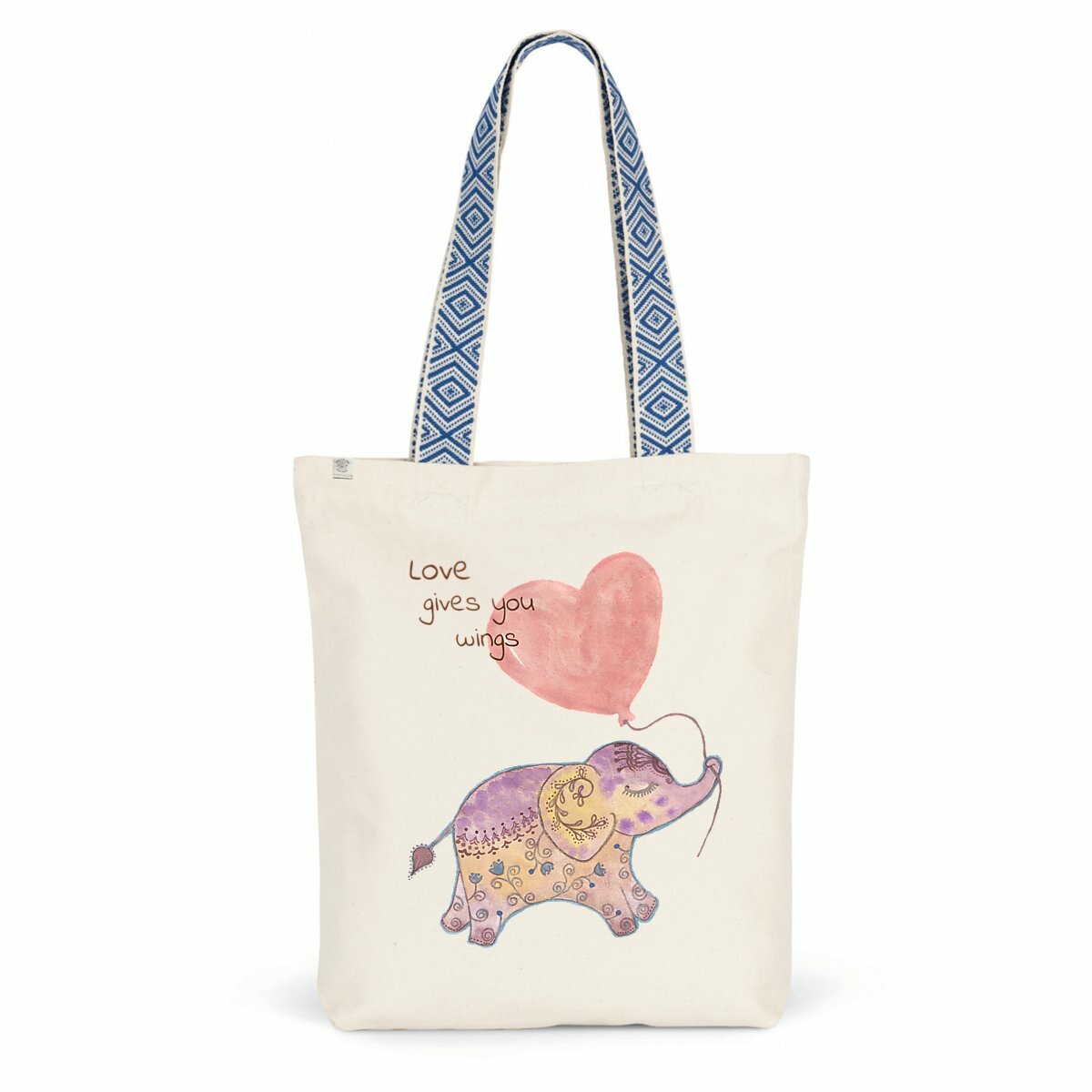 Image front Elephant Ethnic Tote Bag