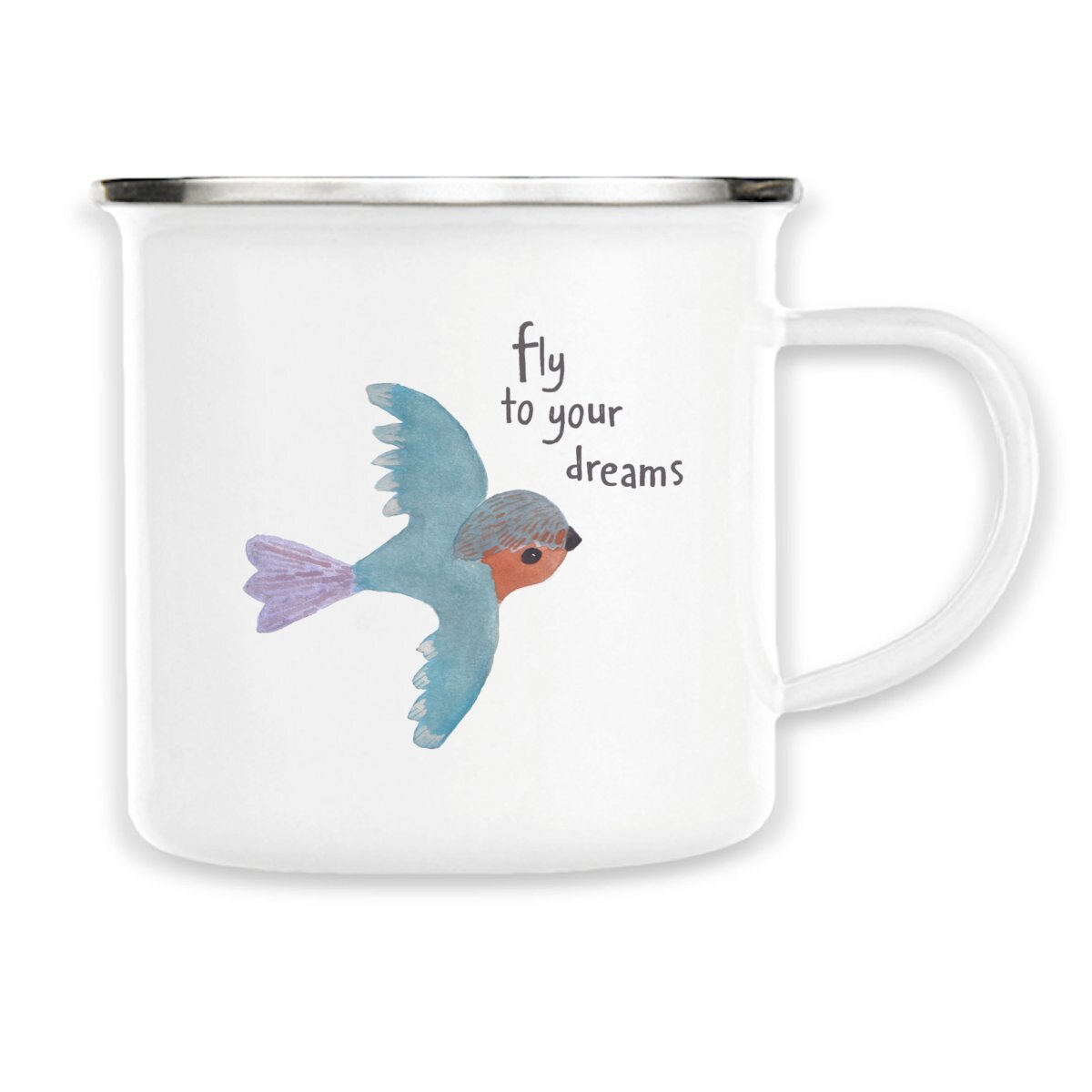 Image back Fly Bird Enamel mug