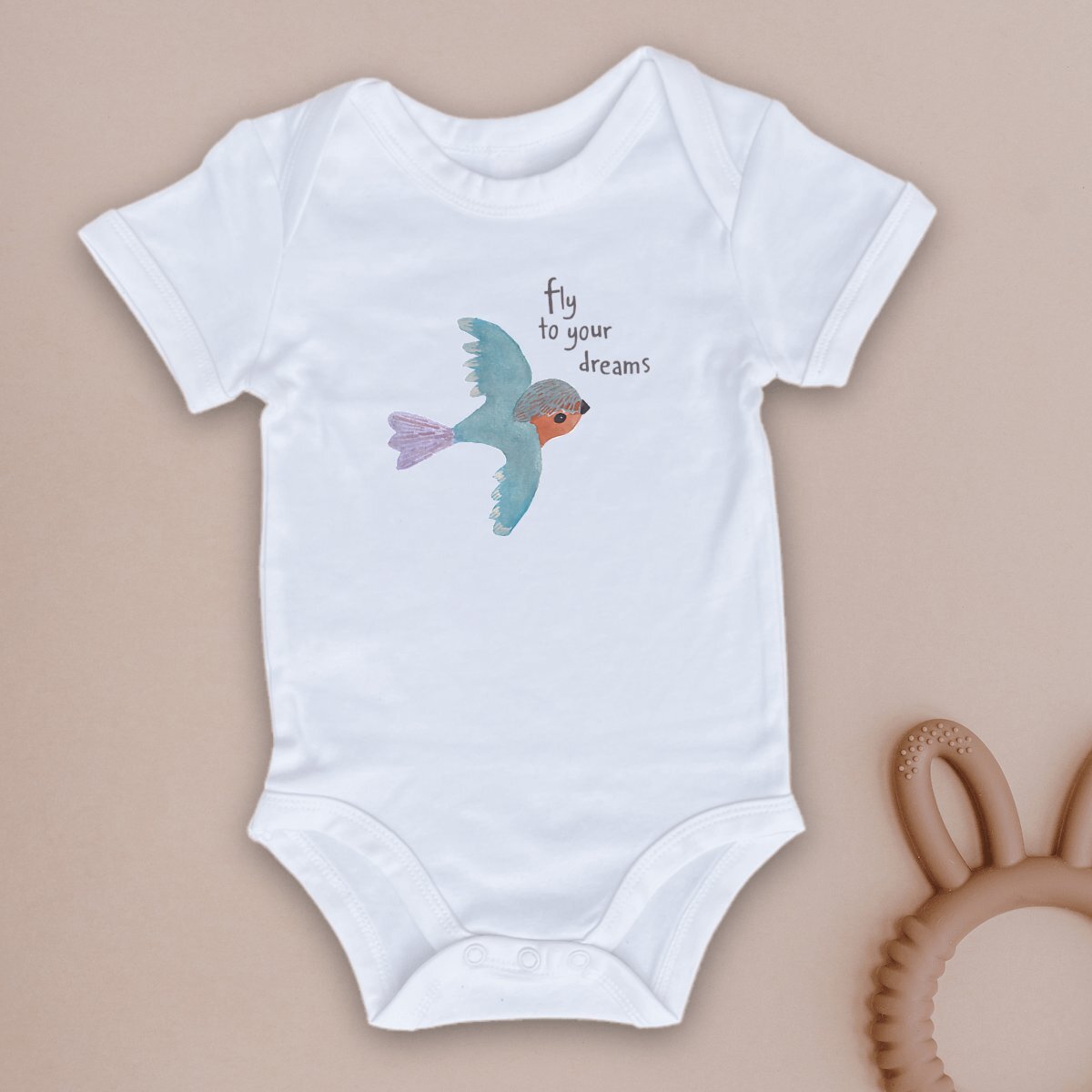 Image front Fly to your dreams Baby Bodysuit