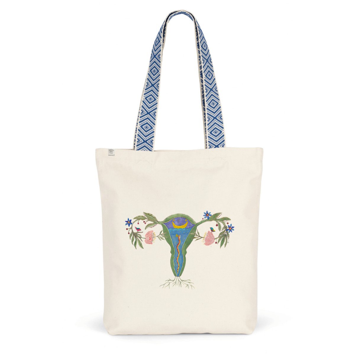 Image front Uterus Ethnic totebag