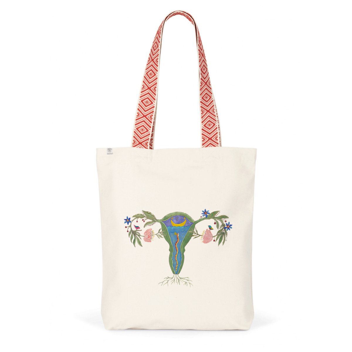 Image back Uterus Ethnic totebag