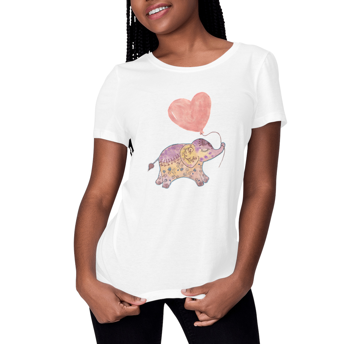 Image front Women's Elephant t-shirt